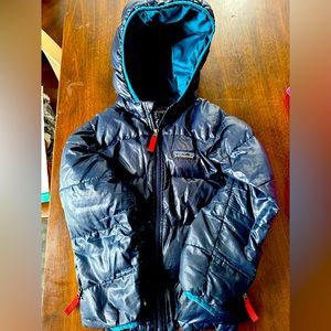 Boys 4t Patagonia jacket hi loft down used fair condition